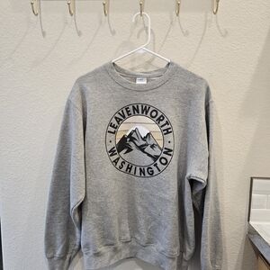 Gray Leavenworth Washington Sweatshirt